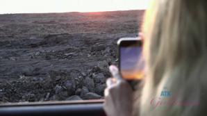 You take Riley to the beach and watch a romantic sunset.